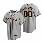 San Francisco Giants Customized Nike Gray Stitched MLB Cool Base Road Jersey,baseball caps,new era cap wholesale,wholesale hats